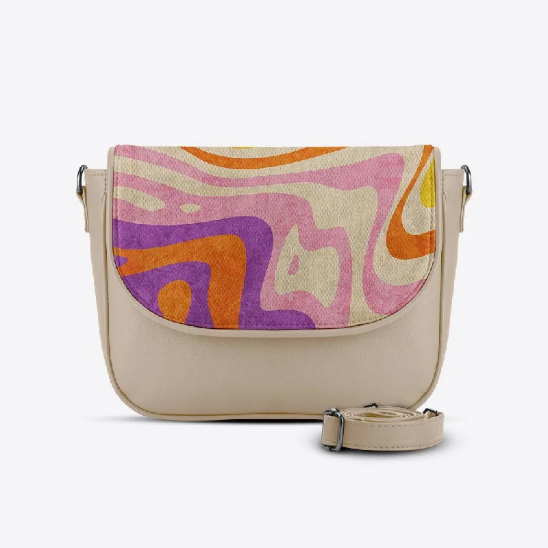 Beige Messenger Crossbody Abstract Colors The Ultimate Sale On Must-Have Handbags