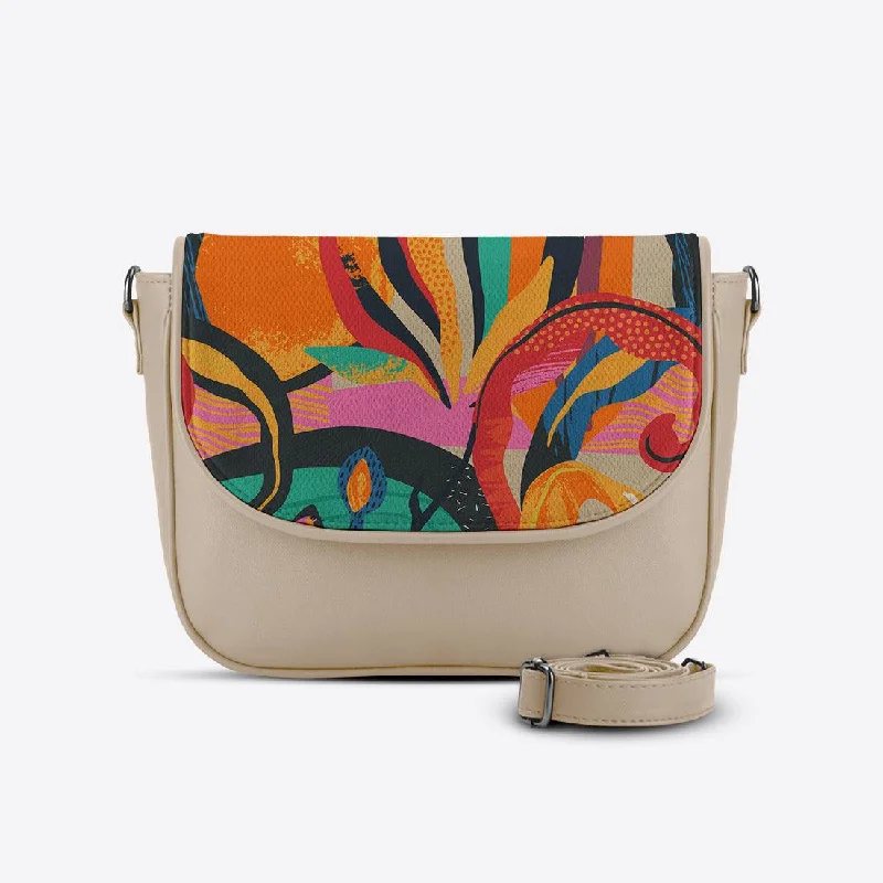 Beige Messenger Crossbody Mixed Flow Must-Have Bags With Big Savings