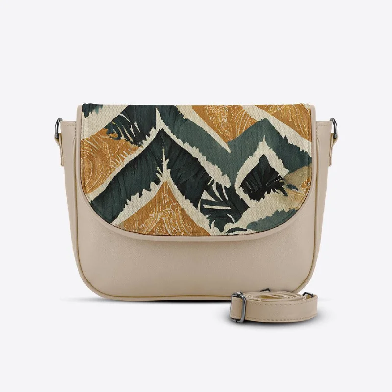 Beige Messenger Crossbody  Shapes Stylish Totes With Special Discounts