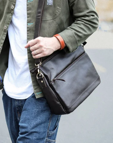 Casual Black Leather Mens Courier Bags Messenger Bags Brown Postman Bags For Men Trendy Handbags At Limited-Time Discounts Casual Black Leather Mens Courier Bags Messenger Bags Brown Postman Bags For Men Trendy Handbags At Limited-Time Discounts