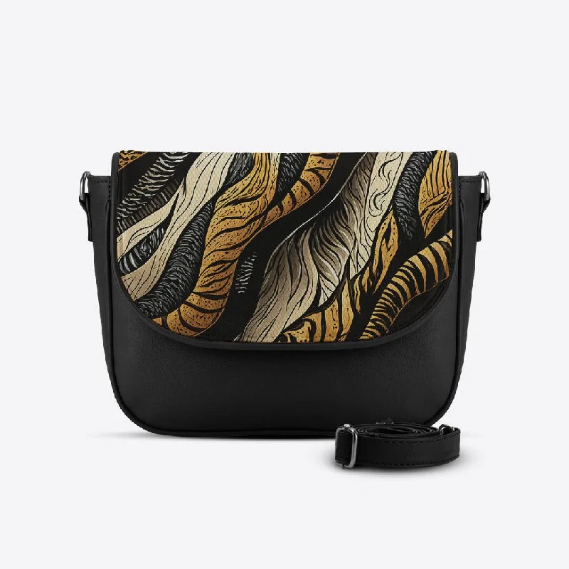 Black Messenger Crossbody Connected Statement Bags, Shop Today