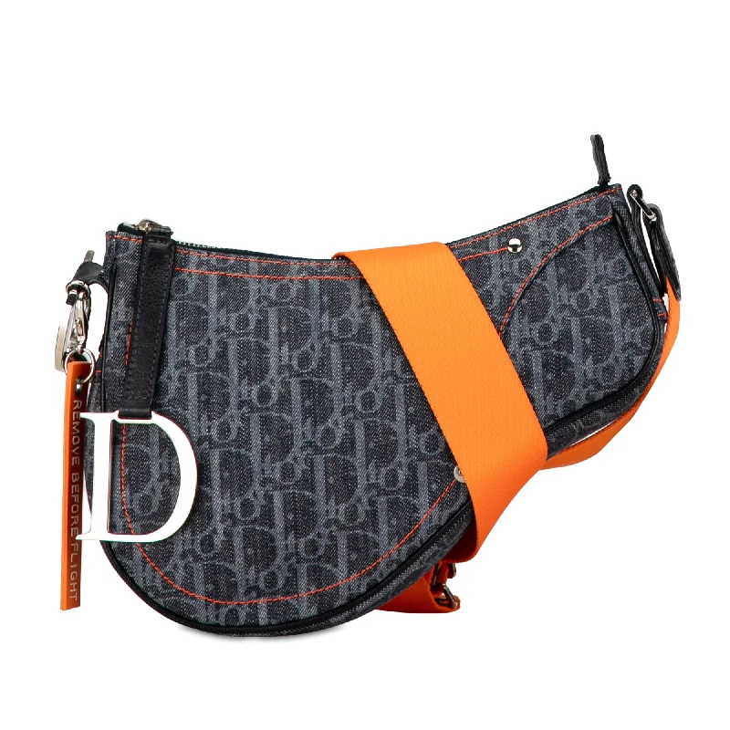 Blue Dior Mini Oblique Flight Denim Saddle Crossbody Bag Big Savings On Totes, Crossbody Bags, And More Blue Dior Mini Oblique Flight Denim Saddle Crossbody Bag Big Savings On Totes, Crossbody Bags, And More