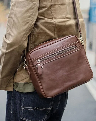 Brown Leather Mens 8 inches Courier Bag Messenger Bag Small Postman Bag For Men The Ultimate Handbag Sale – Elegant Styles At Lower Prices Brown Leather Mens 8 inches Courier Bag Messenger Bag Small Postman Bag For Men The Ultimate Handbag Sale – Elegant Styles At Lower Prices