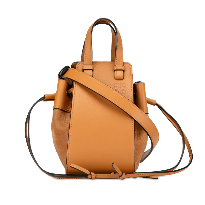 Brown LOEWE Mini Hammock Drawstring Bag Satchel Trendy Bags, Huge Savings
