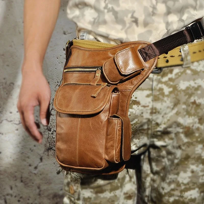 Cool Biker Mens Leather Drop Leg Bag Waist Bag Side Bag Belt Pouch Shoulder Bag for Men Fashionable Bags At Must-Have Prices Cool Biker Mens Leather Drop Leg Bag Waist Bag Side Bag Belt Pouch Shoulder Bag for Men Fashionable Bags At Must-Have Prices