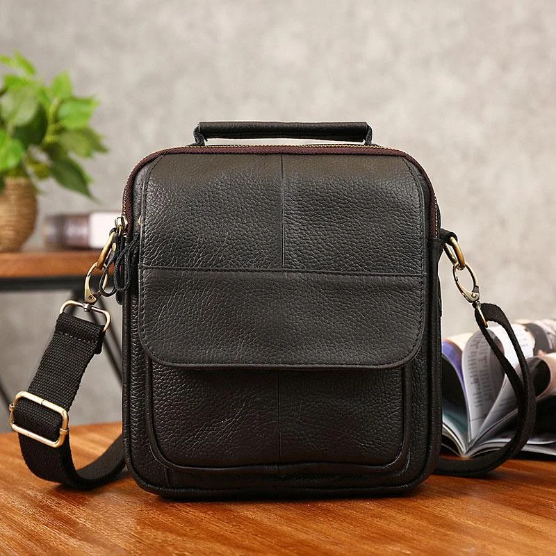 Cool Coffee Small Leather Mens Side Bag Messenger Bag Shoulder Bag for Men Upgrade Your Look With Our Bag Sale Cool Coffee Small Leather Mens Side Bag Messenger Bag Shoulder Bag for Men Upgrade Your Look With Our Bag Sale