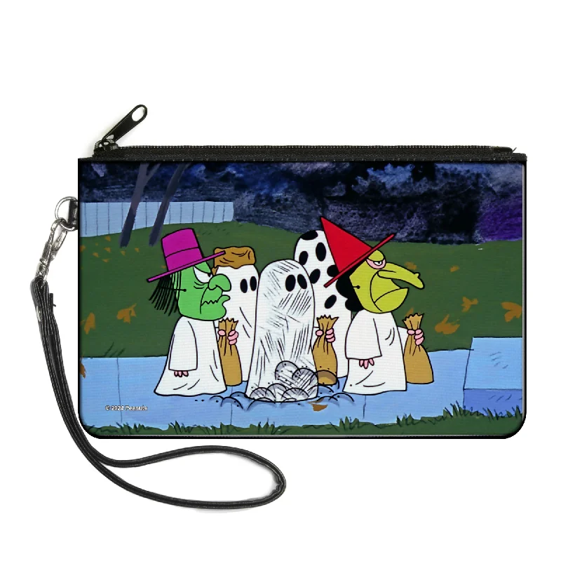 Canvas Zipper Wallet - LARGE - Peanuts Gang Halloween Trick or Treat Group Pose Classic Bags, Exclusive Deals Canvas Zipper Wallet - LARGE - Peanuts Gang Halloween Trick or Treat Group Pose Classic Bags, Exclusive Deals