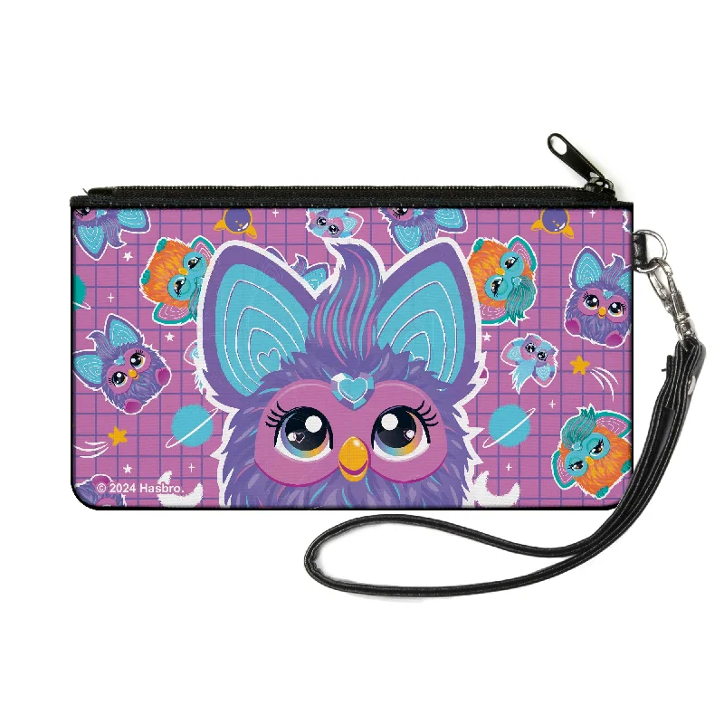 Canvas Zipper Wallet - SMALL - Furby Purple Excited Furby Pose and Icons Grid Collage Pink/Purple Exclusive Bag Deals – Perfect For Any Occasion Canvas Zipper Wallet - SMALL - Furby Purple Excited Furby Pose and Icons Grid Collage Pink/Purple Exclusive Bag Deals – Perfect For Any Occasion