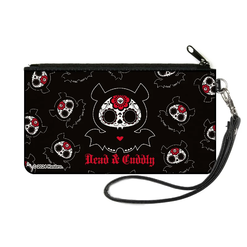 Canvas Zipper Wallet - SMALL - Skelanimals Diego the Bat DEAD N CUDDLY Pose Black/White/Red Your Perfect Bag At The Perfect Price Canvas Zipper Wallet - SMALL - Skelanimals Diego the Bat DEAD N CUDDLY Pose Black/White/Red Your Perfect Bag At The Perfect Price