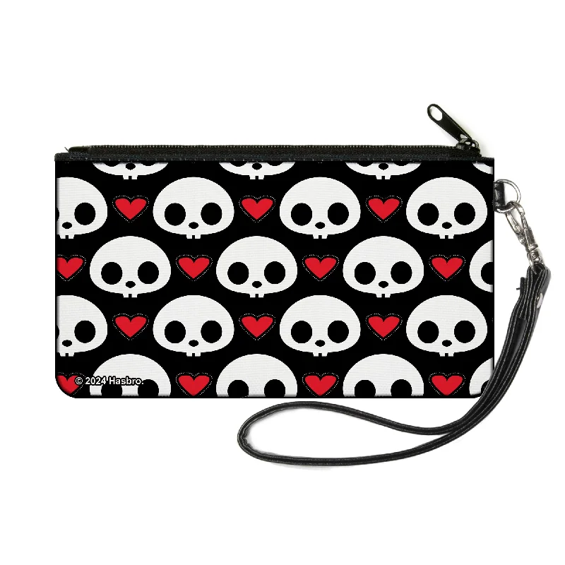 Canvas Zipper Wallet - SMALL - Skelanimals Face Logo and Heart Black/White/Red High-Fashion Handbags At Reduced Costs Canvas Zipper Wallet - SMALL - Skelanimals Face Logo and Heart Black/White/Red High-Fashion Handbags At Reduced Costs