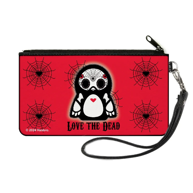 Canvas Zipper Wallet - SMALL - Skelanimals Pen the Penguin LOVE THE DEAD Pose Red/Black/White Sleek And Stylish Handbags At Lower Prices Canvas Zipper Wallet - SMALL - Skelanimals Pen the Penguin LOVE THE DEAD Pose Red/Black/White Sleek And Stylish Handbags At Lower Prices
