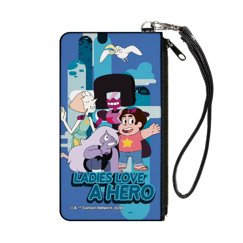 Canvas Zipper Wallet - SMALL - Steven Universe LADIES LOVE A HERO Group Pose Blues Grab Your Favorite Handbags At Discounted Prices Canvas Zipper Wallet - SMALL - Steven Universe LADIES LOVE A HERO Group Pose Blues Grab Your Favorite Handbags At Discounted Prices