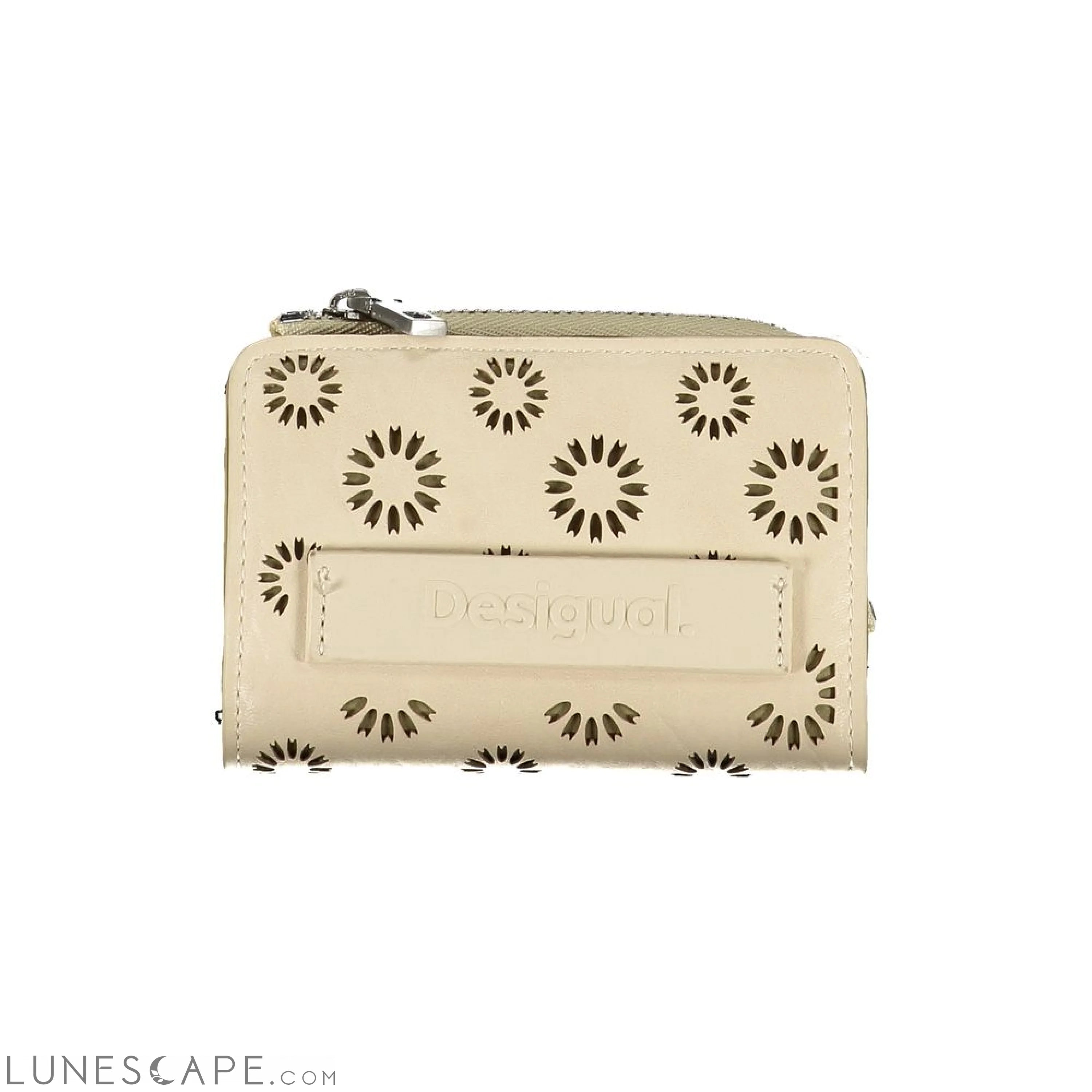 Desigual Beige Polyethylene Wallet Elegant Totes At Limited-Time Prices