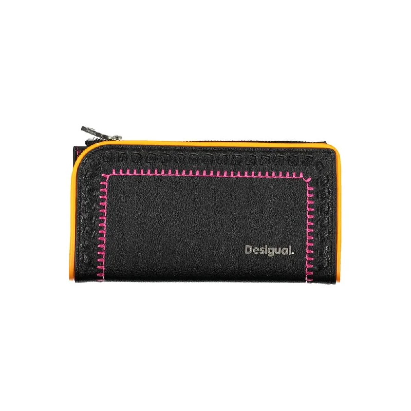 Desigual Elegant Black Two-Compartment Wallet Chic Bags, Shop Now & Save