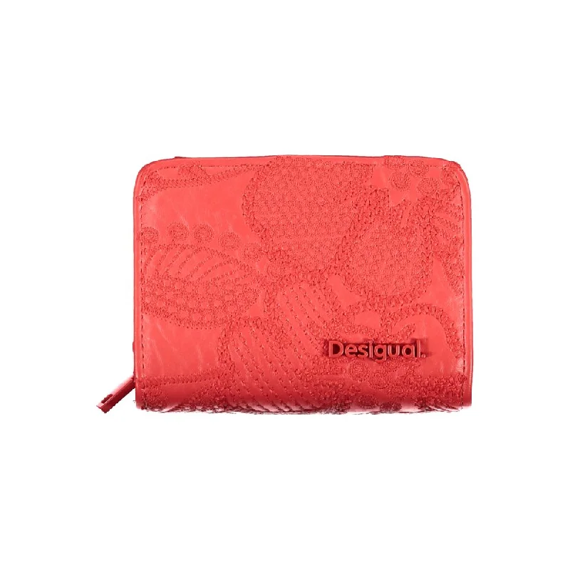 Desigual Red Polyethylene Wallet Stylish Bags At Unbeatable Prices – Shop Now