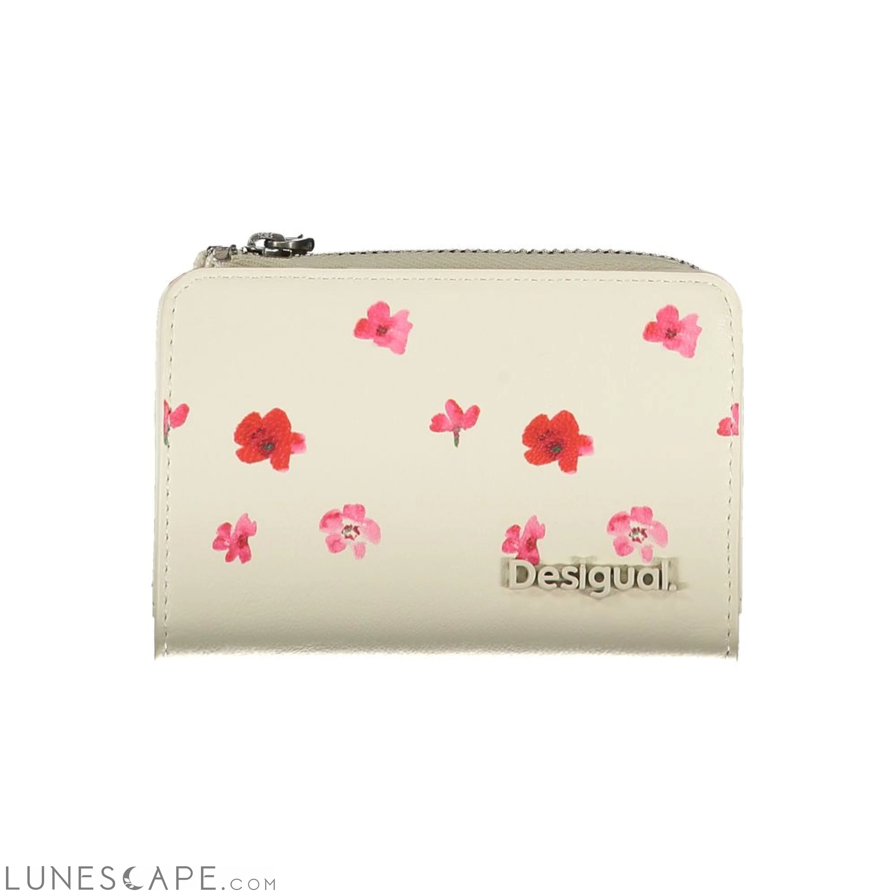 Desigual White Polyethylene Wallet Stylish And Functional Bags Now At Reduced Rates
