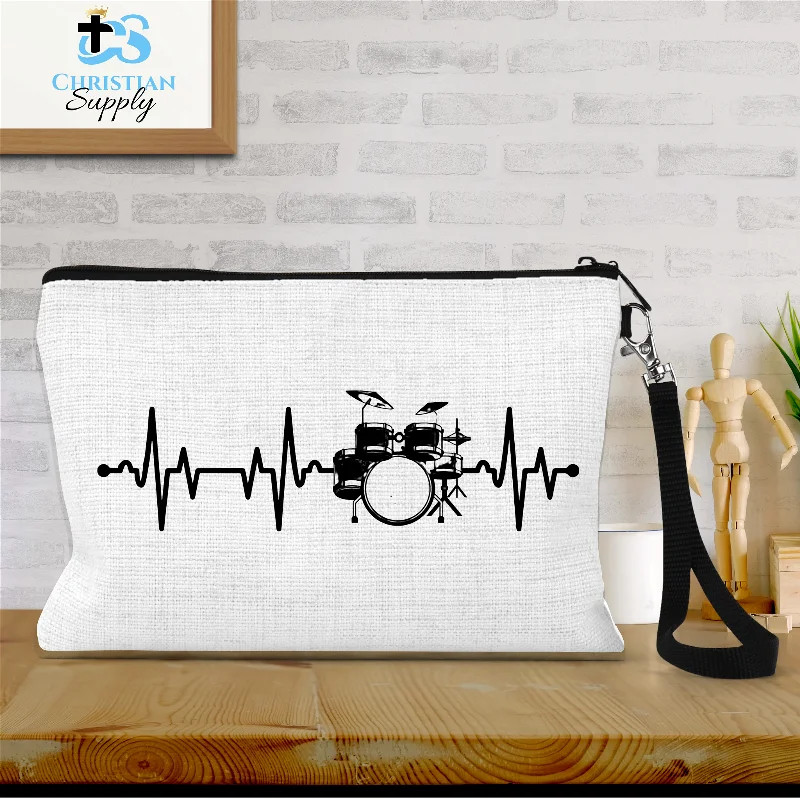 Drums Heartbeat Wristlet Stylish And Durable Handbags At Great Value