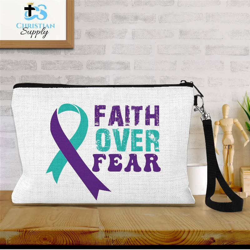 Faith Over Fear Suicide Prevention Awareness Wristlet Must-Have Bags At Irresistible Discounts Faith Over Fear Suicide Prevention Awareness Wristlet Must-Have Bags At Irresistible Discounts