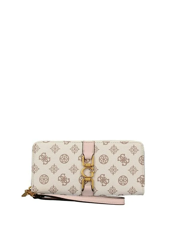 Guess Briana Large Zip-Around Wallet, Cream Multi Fashionable Crossbody Bags At Special Offers Guess Briana Large Zip-Around Wallet, Cream Multi Fashionable Crossbody Bags At Special Offers