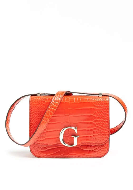 Guess Corily Mini Crocodile Crossbody Bag, Rust Grab Stylish Bags Before They Sell Out Guess Corily Mini Crocodile Crossbody Bag, Rust Grab Stylish Bags Before They Sell Out