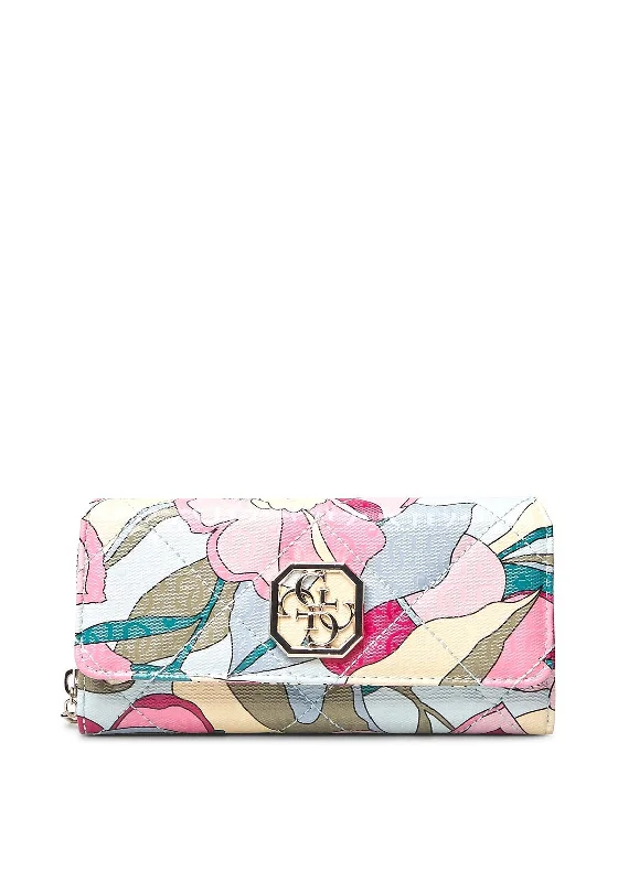 Guess Dilla Large Billfold Wallet, Floral Multi Seasonal Sale On Trendy Handbags