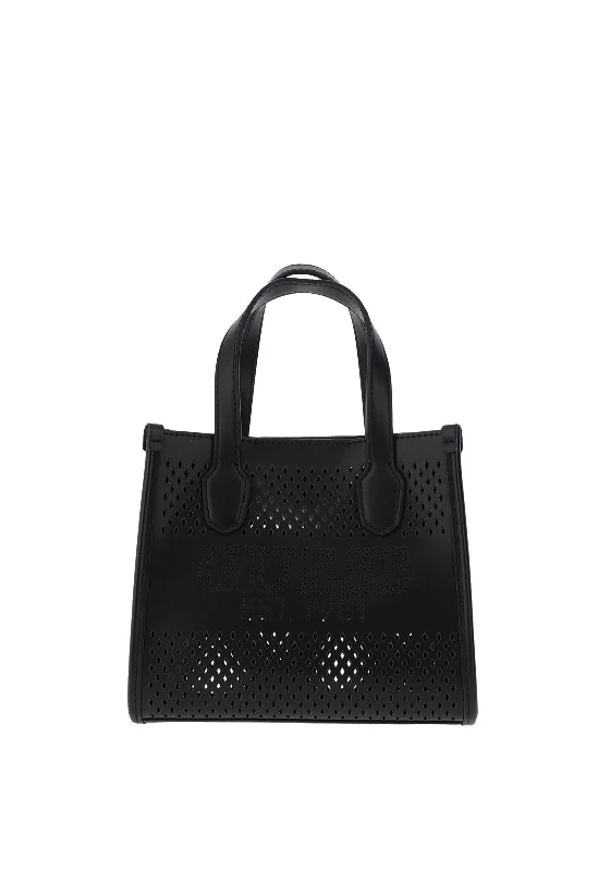 Guess Katey Perf Mini Tote, Black Stylish Totes, Exclusive Savings