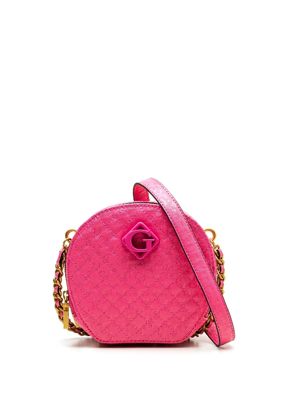 Guess Nerina Mini Round Crossbody Bag, Watermelon Stylish Handbags With Exclusive Online Discounts Guess Nerina Mini Round Crossbody Bag, Watermelon Stylish Handbags With Exclusive Online Discounts