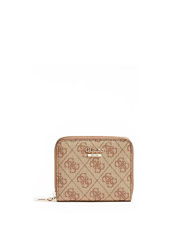 Guess Zadie 4G Logo Print Zip Around Mini Wallet, Latte Luxury Totes At The Lowest Prices Of The Season Guess Zadie 4G Logo Print Zip Around Mini Wallet, Latte Luxury Totes At The Lowest Prices Of The Season