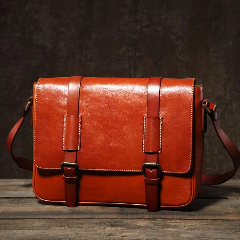 Handmade Leather Mens Cool Shoulder Bag Messenger Bag Chest Bag Bike Bag Cycling Bag for men Everyday Elegance At Special Prices