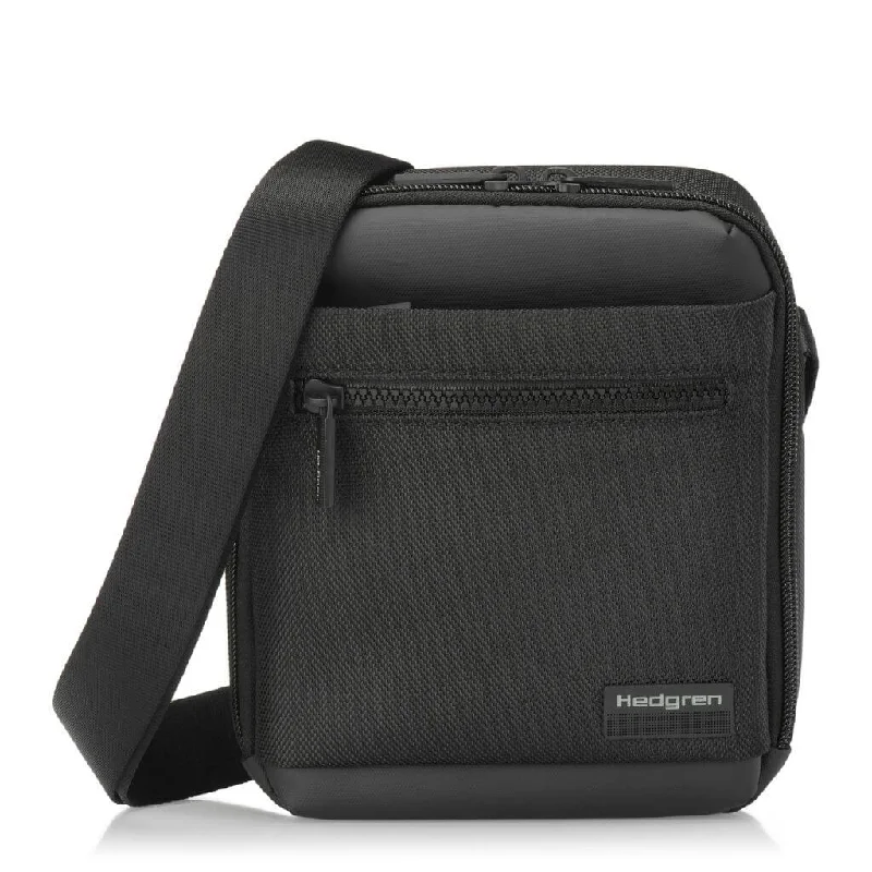 Hedgren App Crossbody Vertical 7" Pouch / Bag RFID Black Trendy Purses At Unbeatable Discounts Hedgren App Crossbody Vertical 7" Pouch / Bag RFID Black Trendy Purses At Unbeatable Discounts