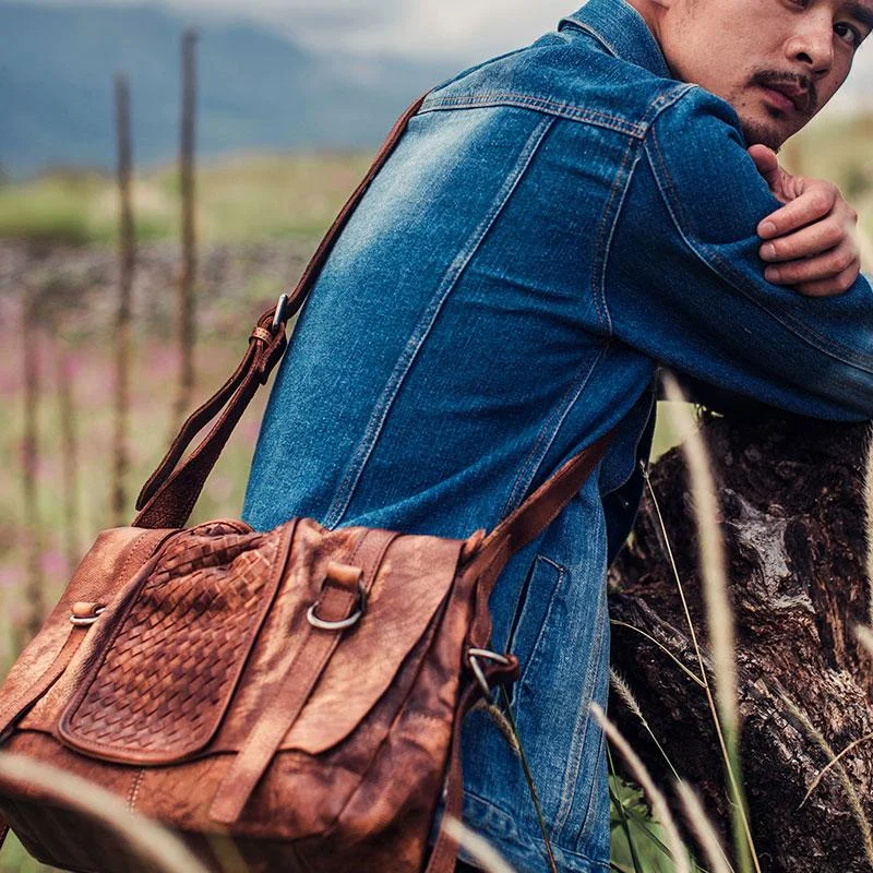 Leather Mens Cool Messenger Bag Shoulder Bag Vintage Crossbody Bag for Men Fashionable Handbags At Must-Have Prices Leather Mens Cool Messenger Bag Shoulder Bag Vintage Crossbody Bag for Men Fashionable Handbags At Must-Have Prices
