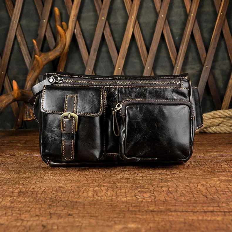 LEATHER MENS FANNY PACK WAIST BAG HIP PACK BELT BAG MEN Luxury Totes At The Lowest Prices Of The Season