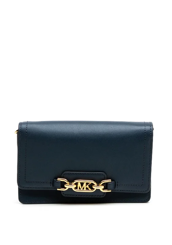 MICHAEL Michael Kors Heather Crossbody Bag, Navy High-End Bags, Low-End Prices