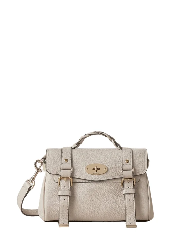 Mini Alexa Heavy Grain (Chalk) Iconic Handbags At Unbeatable Prices