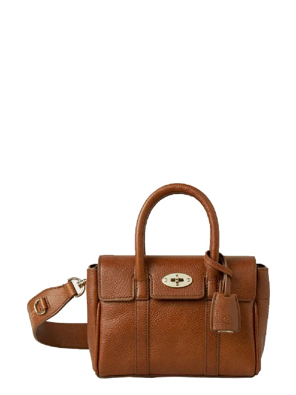Mini Bayswater Natural Vegetable Tanned (Oak) Sleek Bags, Perfect Prices