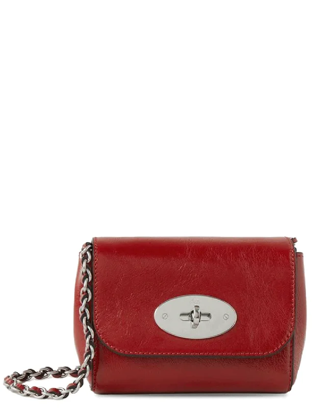 Mini Lily Glossy (Lancaster Red) Luxury Handbags At Budget-Friendly Rates