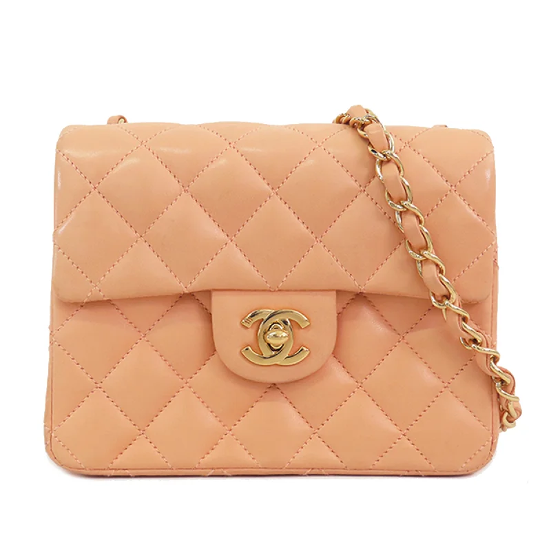 Pink Chanel Mini Square Classic Lambskin Single Flap Crossbody Bag Chic Handbags At Special Promotional Prices Pink Chanel Mini Square Classic Lambskin Single Flap Crossbody Bag Chic Handbags At Special Promotional Prices