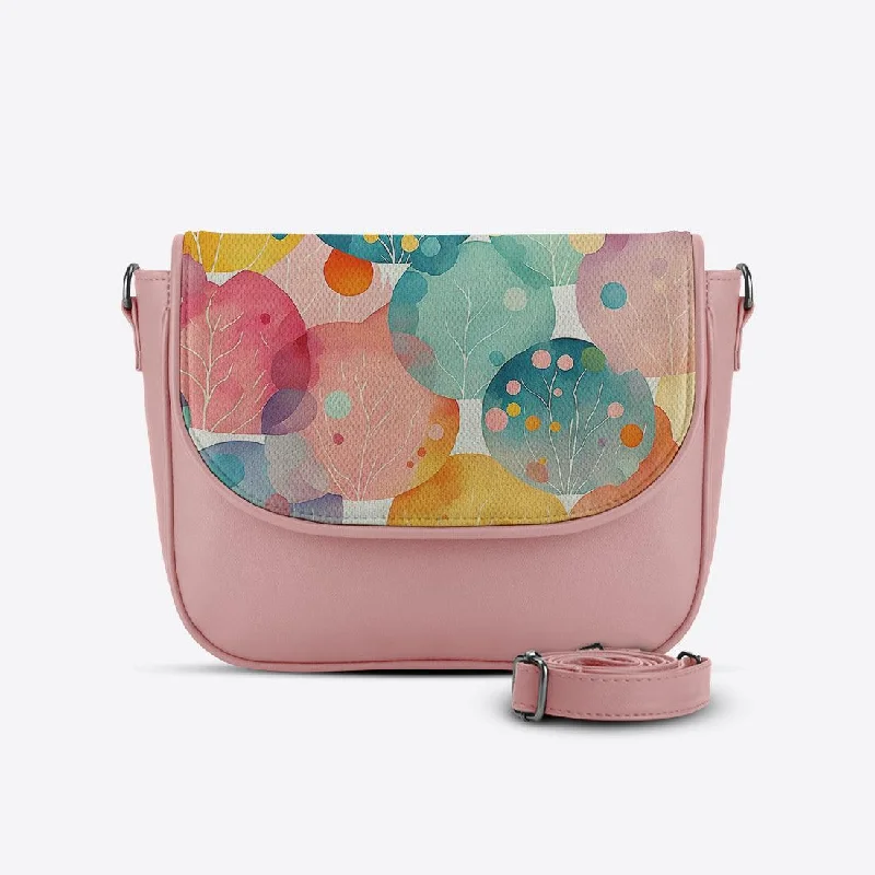 Rose Messenger Crossbody Circled Trees Elegant Bags, Limited Stock Available