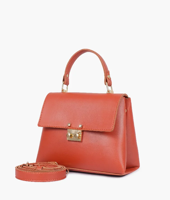 Rust mini top-handle bag Fashion-Forward Bags, Now On Sale