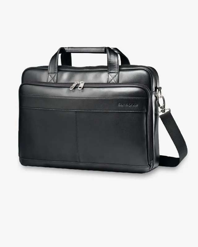 Samsonite Leather Bus Case slim Briefcase TG High-End Bags, Low-End Prices