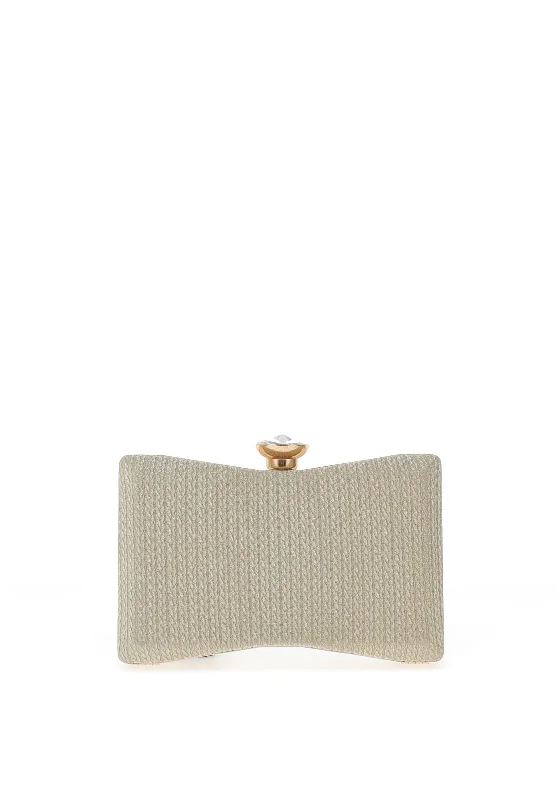 Zen Collection Braid Glitter Clutch Bag, Gold Upgrade Your Look With Fashionable Bags Zen Collection Braid Glitter Clutch Bag, Gold Upgrade Your Look With Fashionable Bags
