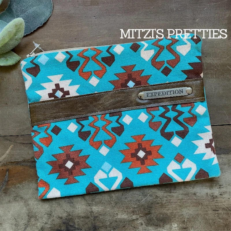 SHIPS TODAY Aztec Pouch w/ Genuine Leather Designer Bags At Lower Prices