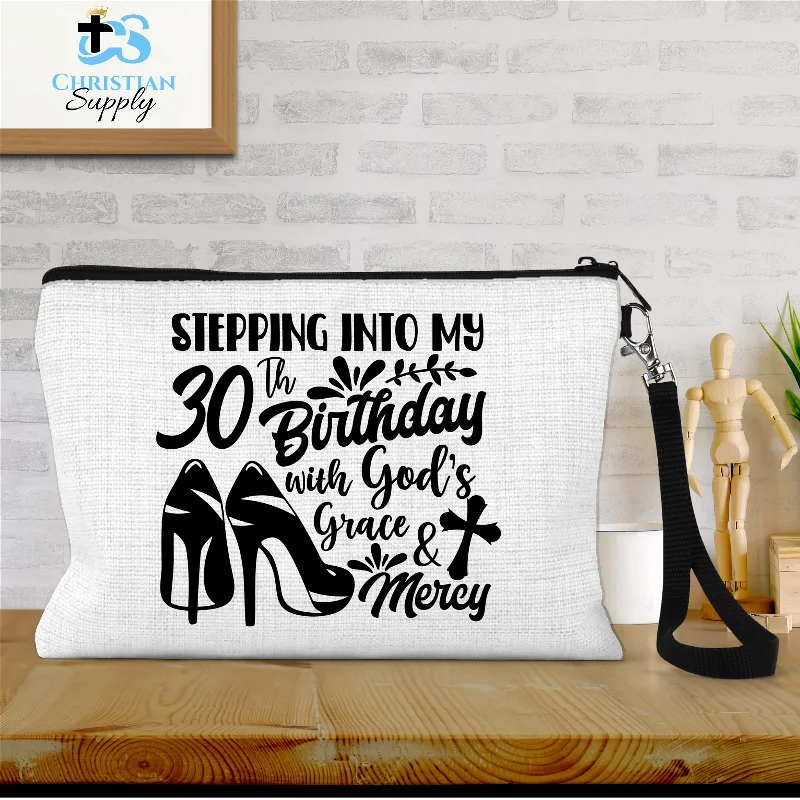 Stepping Into My Birthday with God's Grace & Mercy Heels Wristlet Luxury Handbags, Budget-Friendly Stepping Into My Birthday with God's Grace & Mercy Heels Wristlet Luxury Handbags, Budget-Friendly