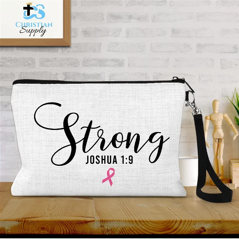 Strong Joshua 1:9 Breast Cancer Awareness Wristlet Timeless Handbags Now At Special Discounts Strong Joshua 1:9 Breast Cancer Awareness Wristlet Timeless Handbags Now At Special Discounts