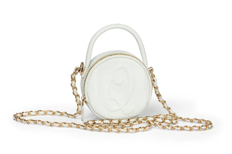 The Mini Circle Crossbody Bag-White Fashionable Bags With Special Seasonal Offers
