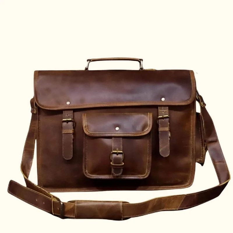 The Wild Horizon – Full-Grain Leather Briefcase Fashion Bags, Limited Offer