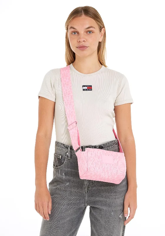 Tommy Jeans Logomania Crossbody Bag, Pink Fashion-Forward Bags At Exclusive Promotional Prices Tommy Jeans Logomania Crossbody Bag, Pink Fashion-Forward Bags At Exclusive Promotional Prices