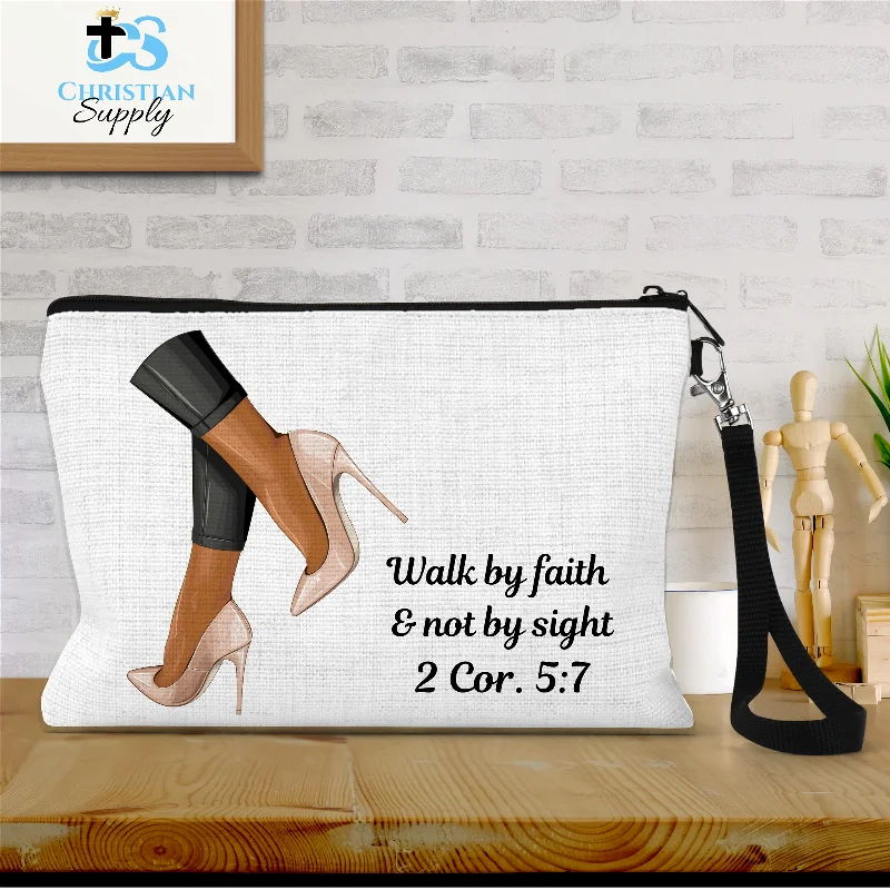 Walk by Faith & Not by Sight Heel 2 Wristlet Elegant Bags, Limited Stock