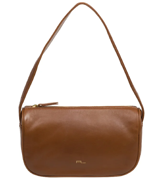 'Alicia' Chestnut Nappa Leather Grab Bag Everyday Handbags At Wallet-Friendly Rates