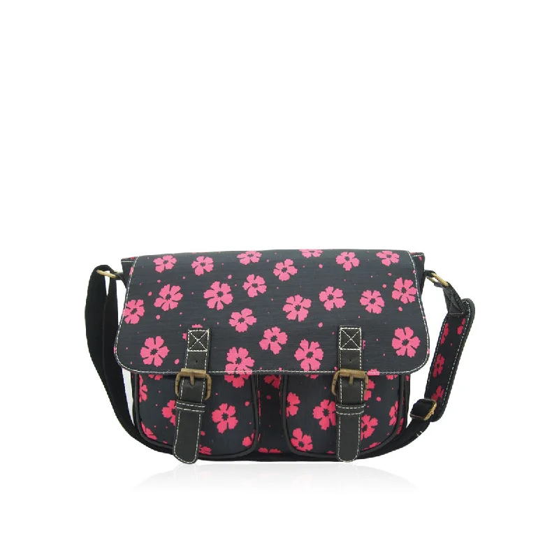 Anna Smith Delilah Pink Flower Satchel Bag Luxury Bags, Budget Prices